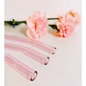 Glass Boba straw- Pink and purple
