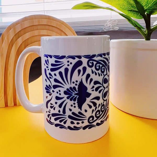 Talavera mexicana coffee mug/ Tacita de café