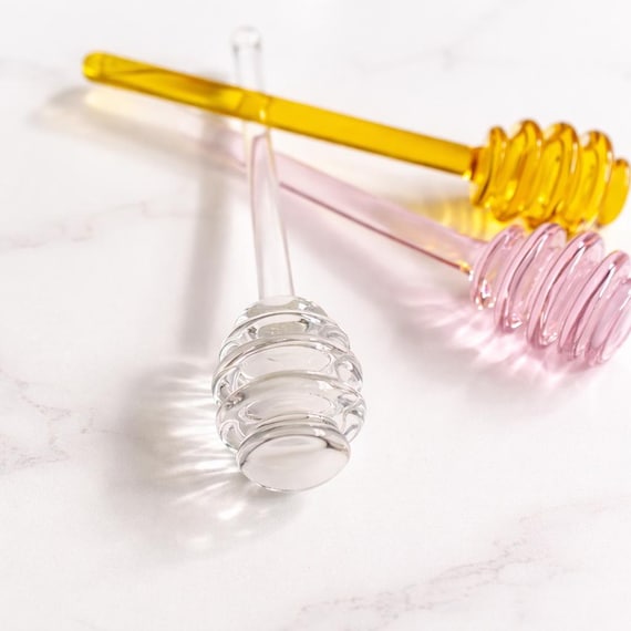 Glass Handmade Honey Spoon