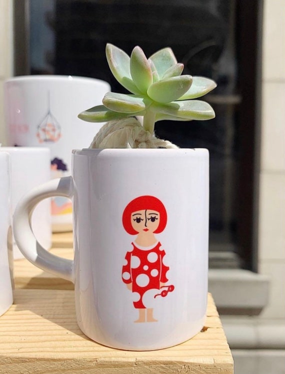 Mini Yayoi Kusama- espresso mug