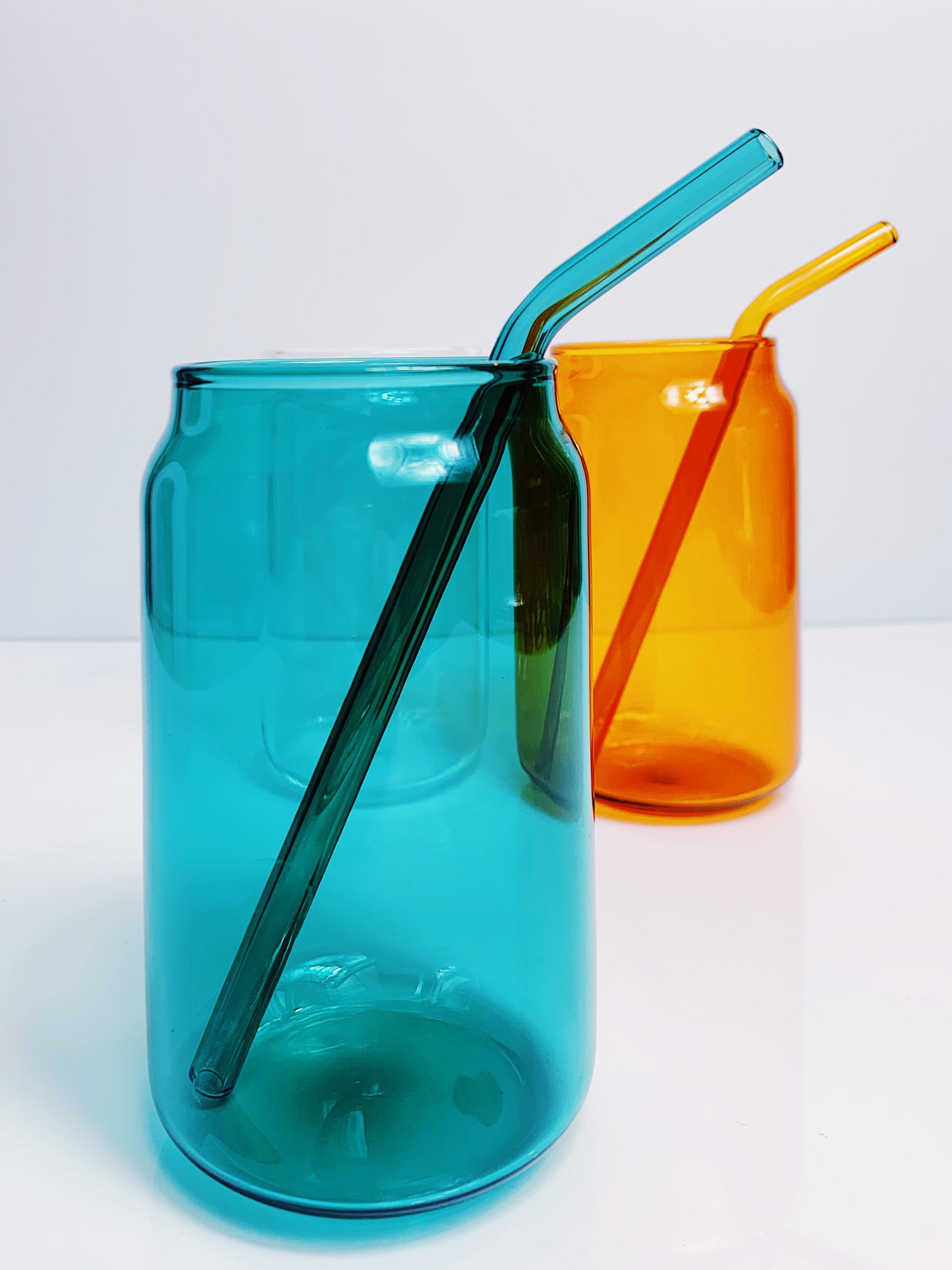 Heavy Duty Amber Glass Drinking Straw by Sarahberry Glass :) –  sarahberryglass