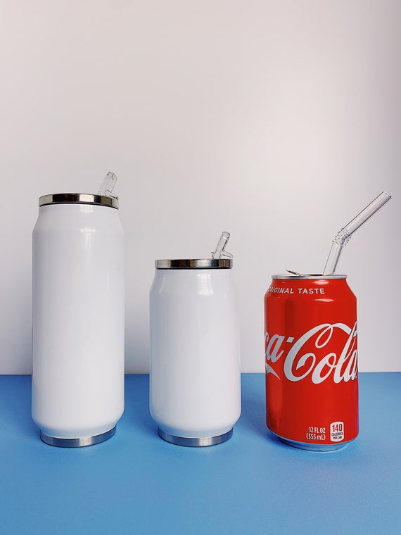 Custom coke water bottles with straw.