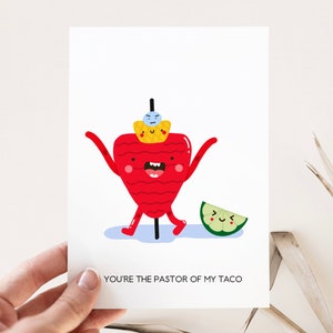 Eres el Pastor de mi taco -Tarjeta Impresa