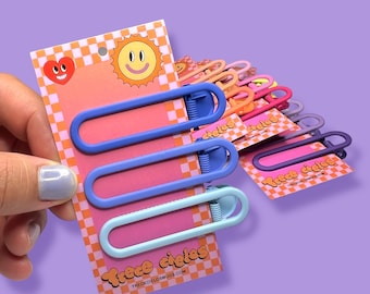 Round Gradient hair clips