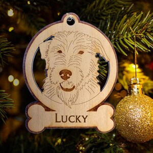 Irish Wolfhound Christmas Or Plain Pin Magnet Or Ornament