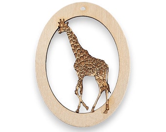 Personalized Giraffe Ornament, Giraffe Christmas Ornament, Unique Giraffe Gifts for Women, Giraffe Themed Gifts, Giraffe Party Favors