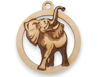 Personalized Lucky Elephant Ornament, Elephant Christmas Ornament, Lucky Elephant Gifts, Elephant Lover Gift, Unique Elephant Gifts