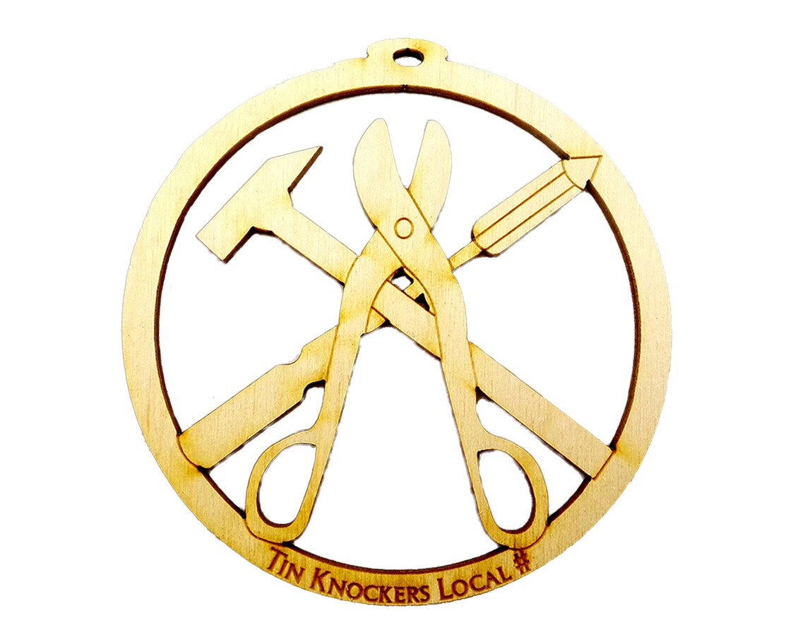 Personalized Tin Knocker Ornament Gift for Sheet Metal Etsy