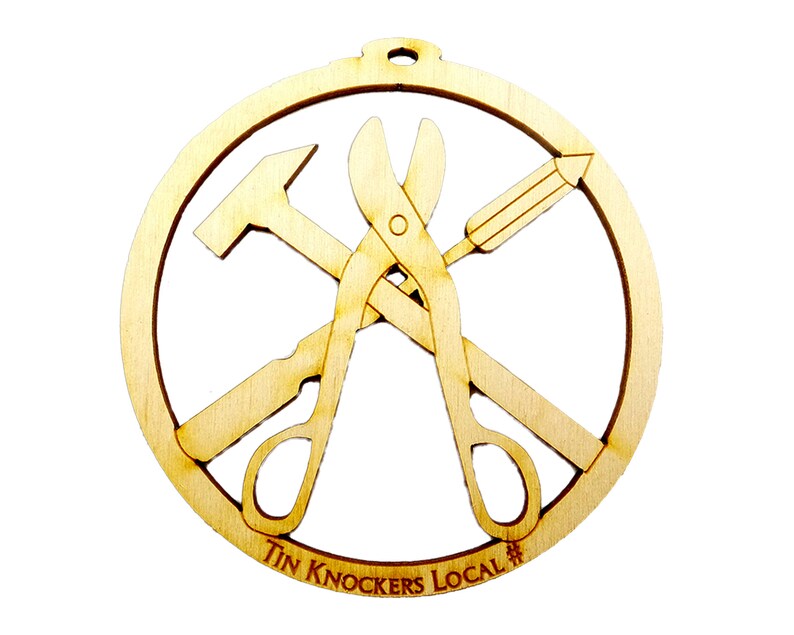 Personalized Tin Knocker Ornament Gift for Sheet Metal Etsy