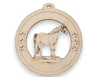 Personalized Horse Ornament - Horse Christmas Ornaments - Horse Decor - Horse Ornaments Christmas - Gift for Horse Lover