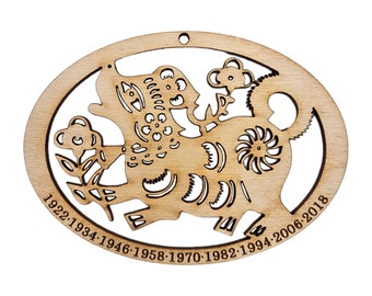 Year of the Dog Ornament | Chinese Zodiac Ornaments | Chinese Lunar New Year Decorations | Unique  Chinese Astrology Gifts