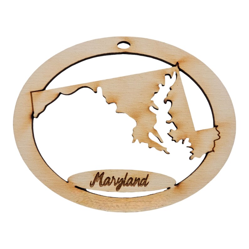 2024 2025 souvenir christmas ornament state item decor tree themed xmas decoration gift stuff idea keepsake home trinket wood wooden unique holiday souvenier housewarming first traveler travel shaped made moved vacation shape theme map lover trip