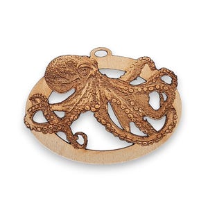 Octopus Ornaments, Personalized Octopus Christmas Ornament, Sea Creature Christmas Tree Ornament, Unique Ocean Themed Christmas Decoration