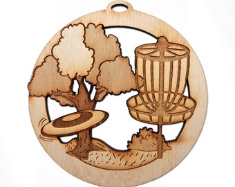 Personalized Disc Golf Ornament | Disc Golf Christmas Ornament | Gifts for Disc Golfers | Frisbee Golf Gifts | Unique Holiday Keepsakes