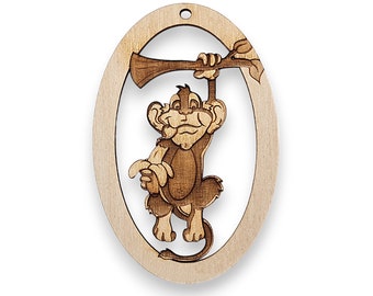 Personalized Monkey Ornament - Monkey Ornaments - Unique Monkey Gifts - Monkey Christmas Ornament - Monkey Decor - Monkey Gift