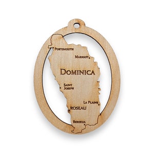 Dominica Ornament - Dominica Christmas Ornament - Dominica Ornaments - Dominica Souvenir - Personalized Free
