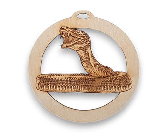 Personalized Snake Ornament, Reptile Christmas Ornaments, Unique Snake Gifts, Animal Christmas Tree Decorations, Snake Lover Ornament