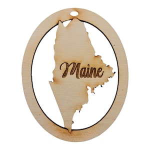 Personalized Maine Ornament -  Maine State Ornament - Maine Gift - Maine Christmas Ornament - Maine Decor - Maine Souvenirs