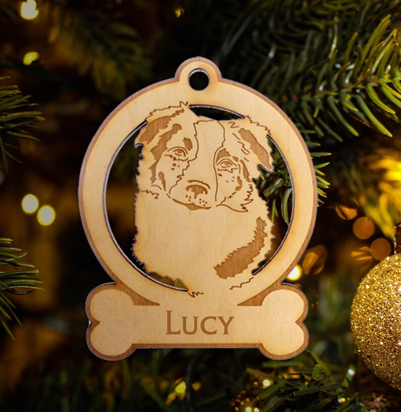 Personalized Australian Shepherd Ornament Australian Shepherd Etsy