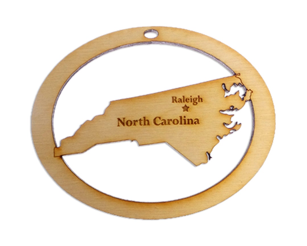 Personalized North Carolina Ornament North Carolina Christmas Etsy