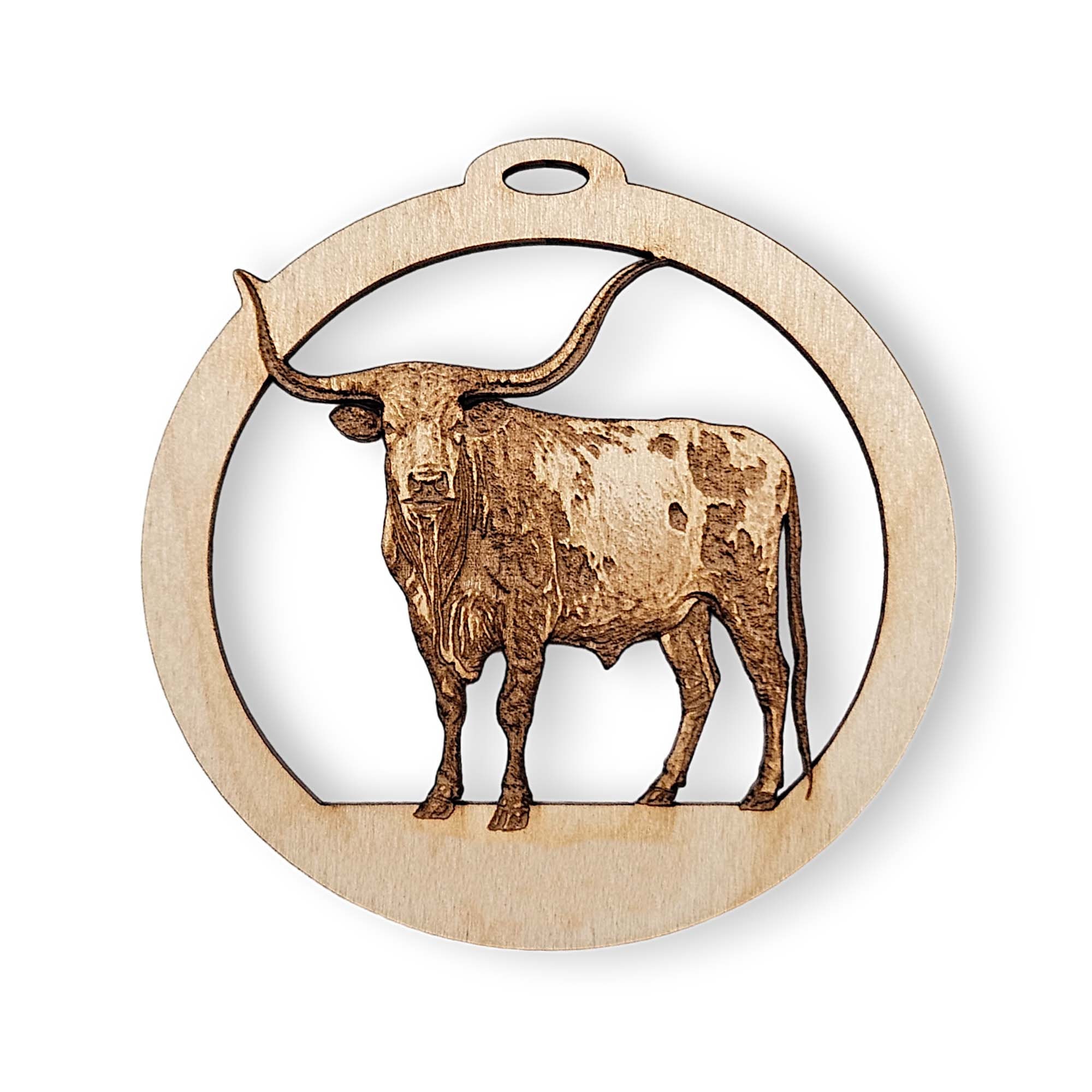 Longhorn Cow Christmas Ornaments, Personalized Farm Animal Christmas Ornaments, Rodeo Christmas Ornaments, Farm Animal Christmas Ornaments
