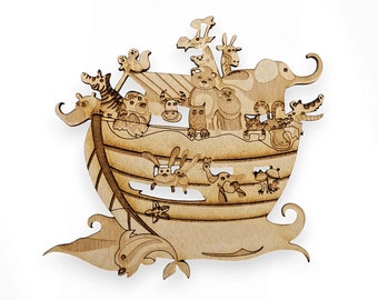 Personalized Noah's Ark Ornament - Noah's Ark Decoration - Noah's Ark Gift - Noahs Ark Ornaments - Noah's Ark Gifts - Noahs Ark Decor