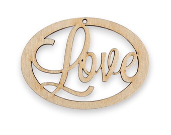 Personalized Love Ornament - Love Ornaments - Love Decorations - Love Decor - Love Christmas Ornament