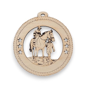 Personalized Horse Racing Ornament - Horse and Jockey Gift - Horse and Jockey Ornament - Horse Ornaments - Horse Racing Christmas Ornaments