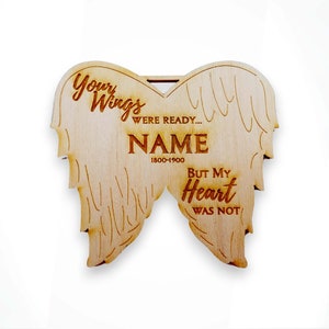 Memorial Wing Ornament, Personalized Memorial Ornaments, Memorial Christmas Ornament Personalized, Christmas Memorial Ornament