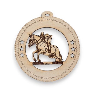 Personalized Horse Jumping Ornament, Personalized Horse Ornament, Personalized Horse Gifts, Horse Christmas Ornaments, Gift for Horse Lover