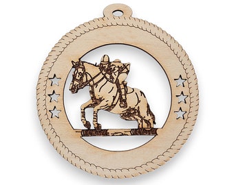 Personalized Horse Jumping Ornament, Personalized Horse Ornament, Personalized Horse Gifts, Horse Christmas Ornaments, Gift for Horse Lover