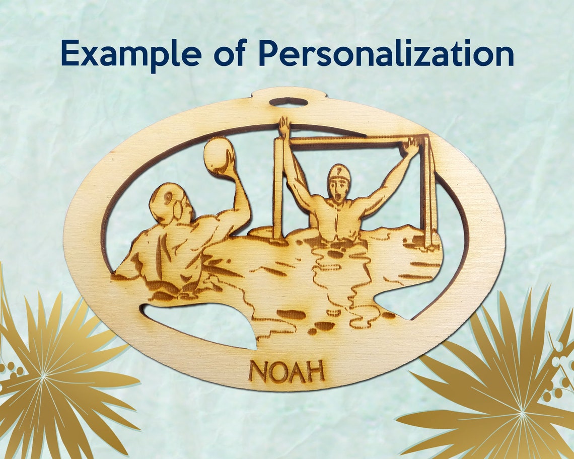 Personalized Mens Water Polo Christmas Ornament Water Polo Etsy