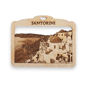 Personalized Santorini Ornament - Greece Christmas Ornament - Greece Ornaments - Greece Souvenirs - Santorini Gifts