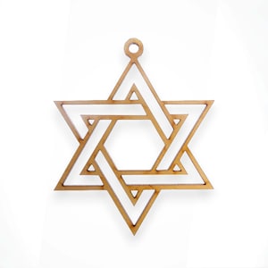 Jewish Star of David Ornament, Magen David Gifts, Hanukkah Ornament, Hanukkah Gift Idea, Hanukkah Decorations, Jewish Gifts