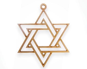 Jewish Star of David Ornament, Magen David Gifts, Hanukkah Ornament, Hanukkah Gift Idea, Hanukkah Decorations, Jewish Gifts