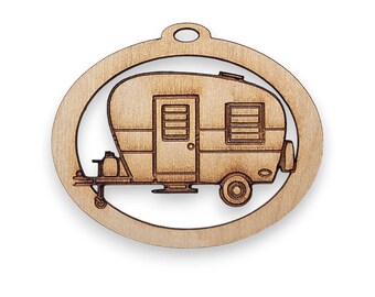 Personalized Camper Ornament, Unique Camper Gifts for Camping Lovers, Camping Christmas Ornament, Camping Souvenir Keepsake