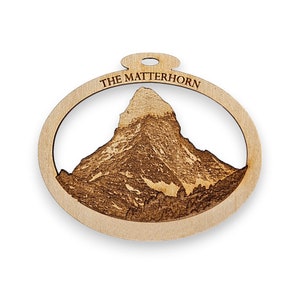 Personalized Matterhorn Ornament - Monte Cervino Ornament - Mont Cervin Ornament - European Souvenir