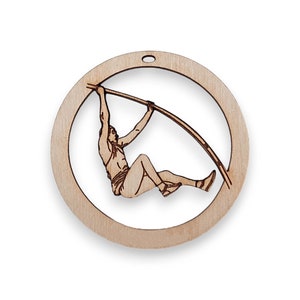 Personalized Male Pole Vaulter Ornament - Pole Vaulter Christmas Ornaments - Pole Vaulter Gift