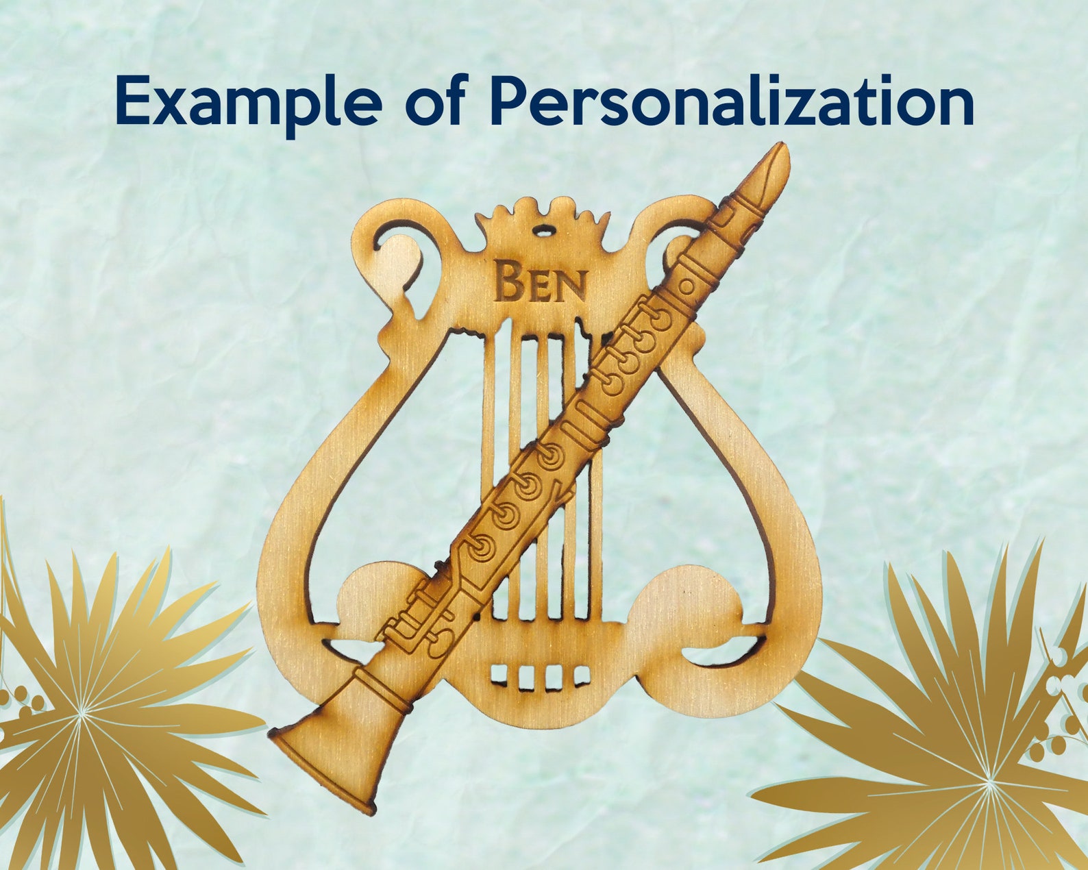 Personalized Ornament Musician Christmas Ornament Etsy