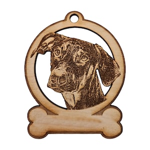 Doberman Pinscher Ornament, Personalized Doberman Gifts, Unique Dog Ornaments For Christmas Tree, Dog Themed Holiday Decorations