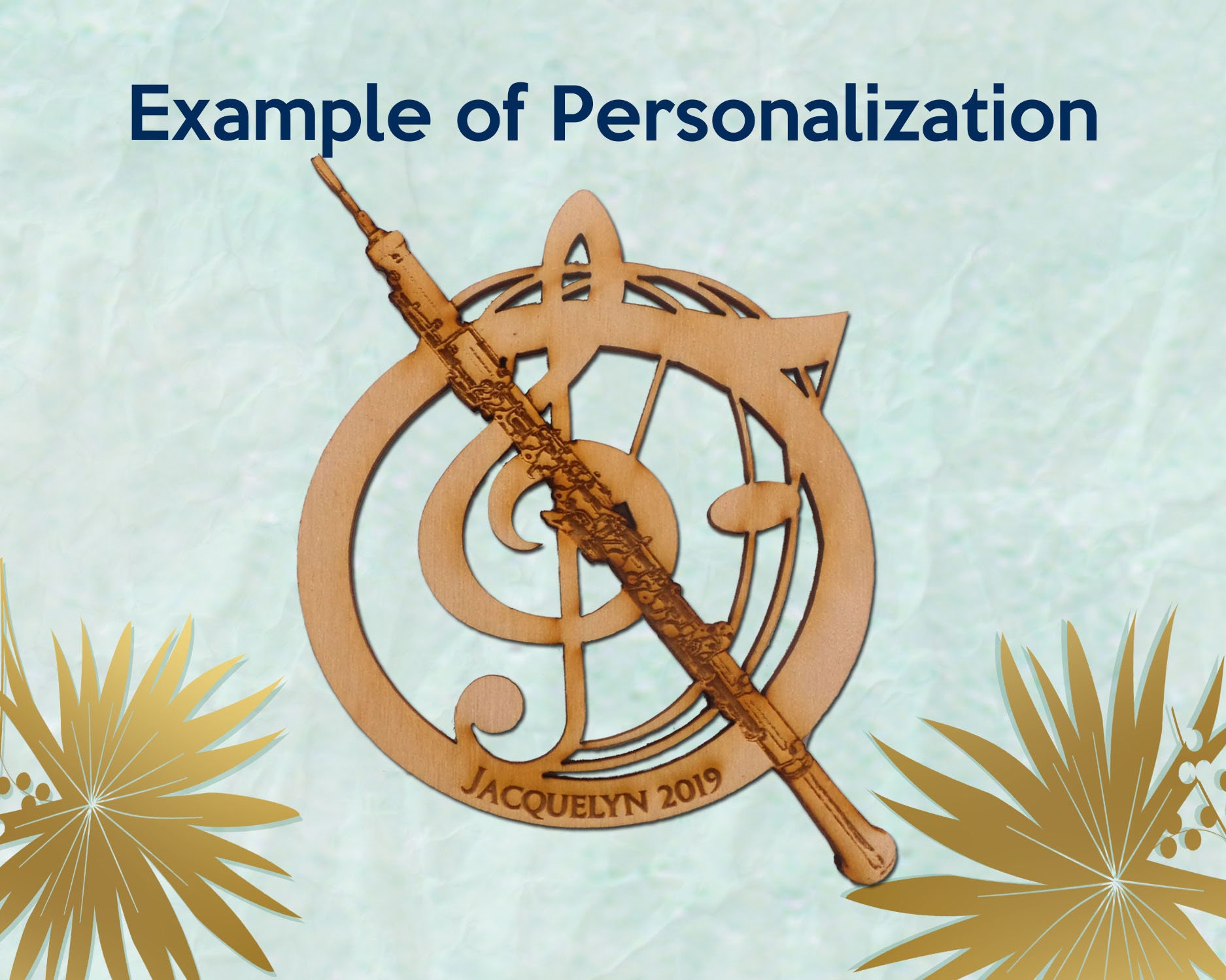 Personalized Oboe Ornament Musician Gift Ideas Oboe Etsy