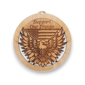 Personalized Support Our Troops Ornament - Military Christmas Tree Ornaments - Support Our Troops