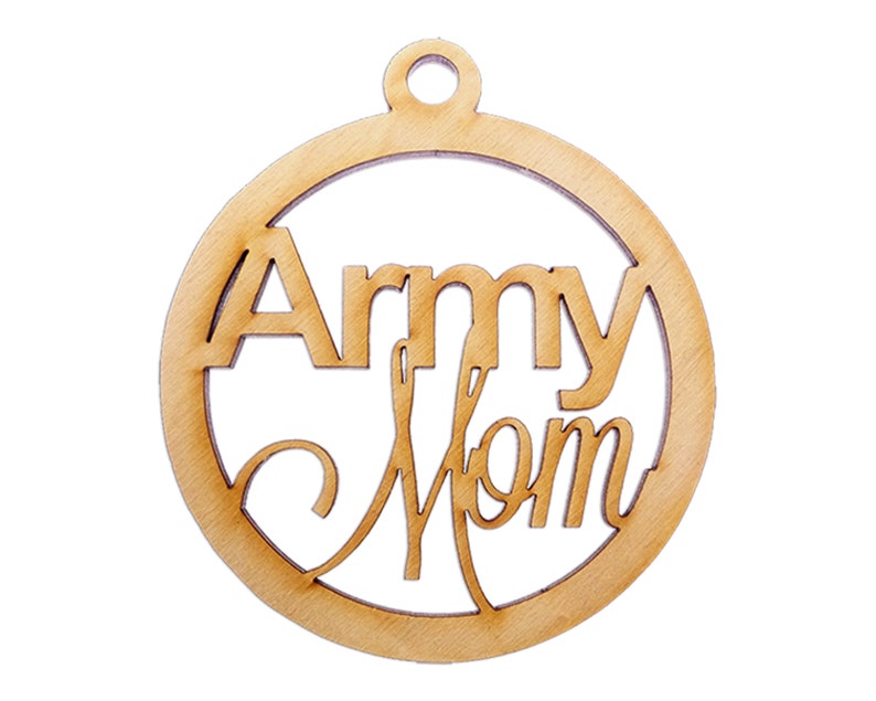 Personalized Army Mom Ornament, Personalized US Army Gifts, Army Mom Gifts, Army Mom Christmas Ornaments, Army Gift Ideas image 1