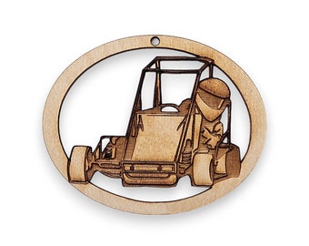 Personalized Midget Race Car Ornament - Midget Race Car Ornaments - Midget Race Car Gift -Midget Racing Fan Gift