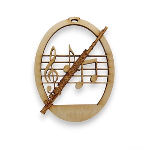 Personalized Flute Ornament - Musician Christmas Ornament - Flute Christmas Ornaments - Musician Gifts - Flute Ornaments