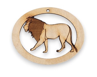 Personalized Lion Ornament - Lion Christmas Tree Ornament - Unique Lion Gifts - Handmade Lion Ornaments - Christmas Lion Ornaments