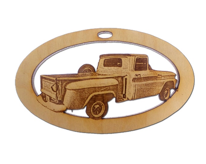 Personalized Chevy Stepside Truck Ornament Chevy Truck Gift Vintage