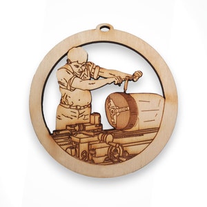 Personalized Machinist Ornament - Machinist Gifts - Gift for Machinist - Machinist Christmas Ornaments
