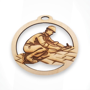 Personalized Roofer Ornament | Roofer Christmas Ornaments | Roofer Gifts for Roofer