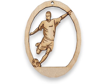 Personalized Soccer Ornament, Male - Soccer Ornaments - Soccer Player Gift - Soccer Gifts - Soccer Team Gifts - Soccer Christmas Ornament